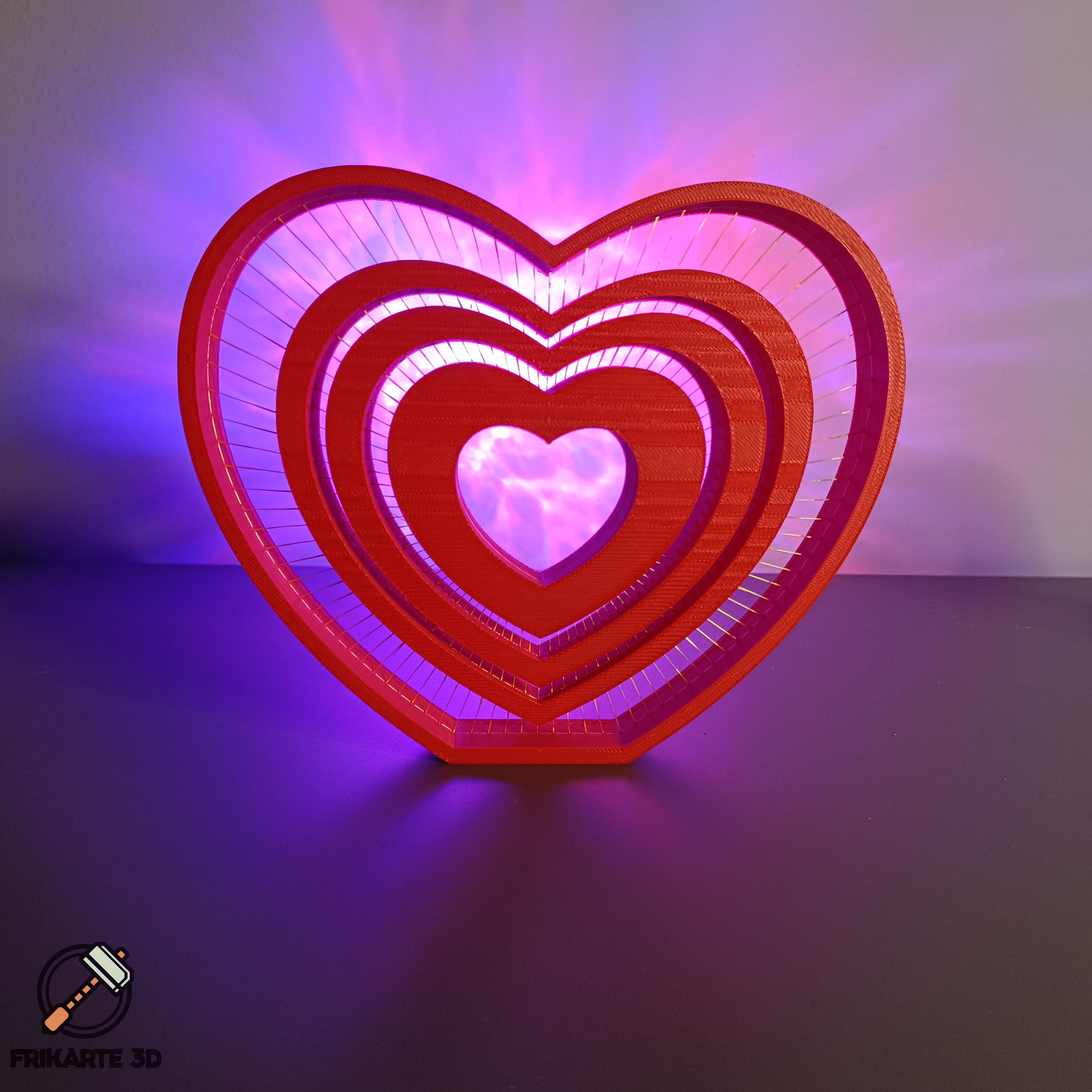 Heart String Art 3d model