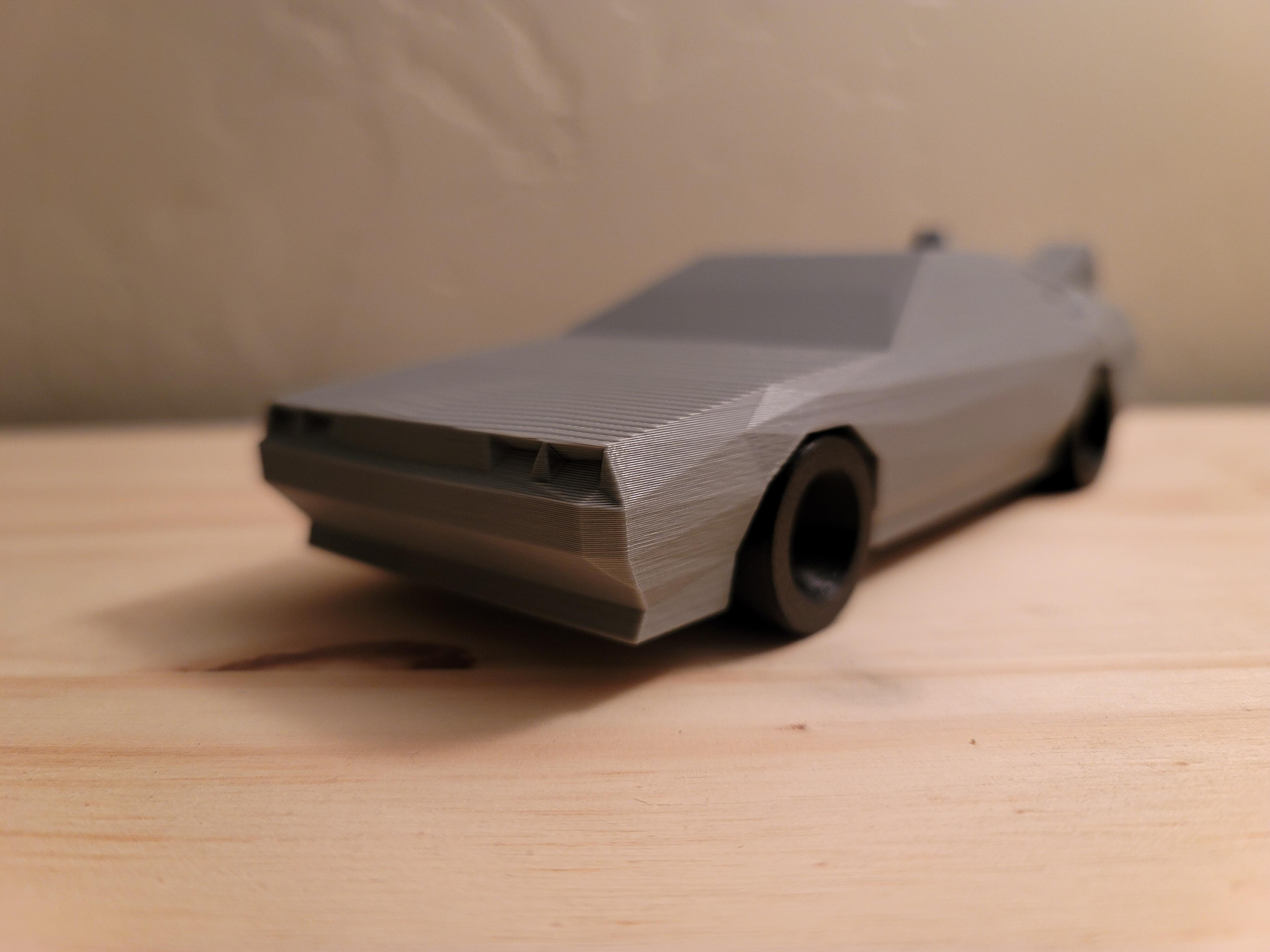 Low Poly DMC DeLorean Back to the Future 3d model