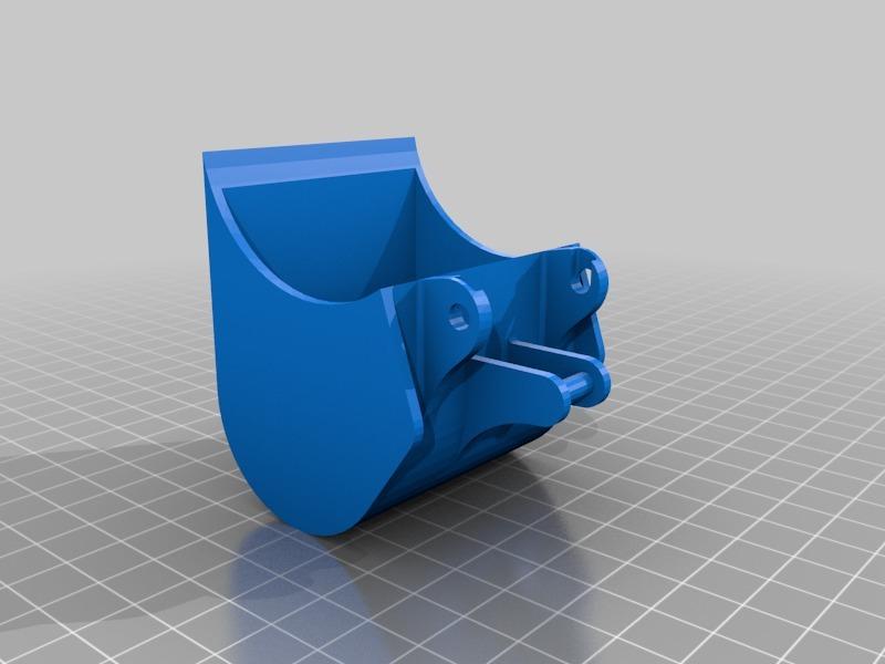 Bruder excavator bucket 3d model