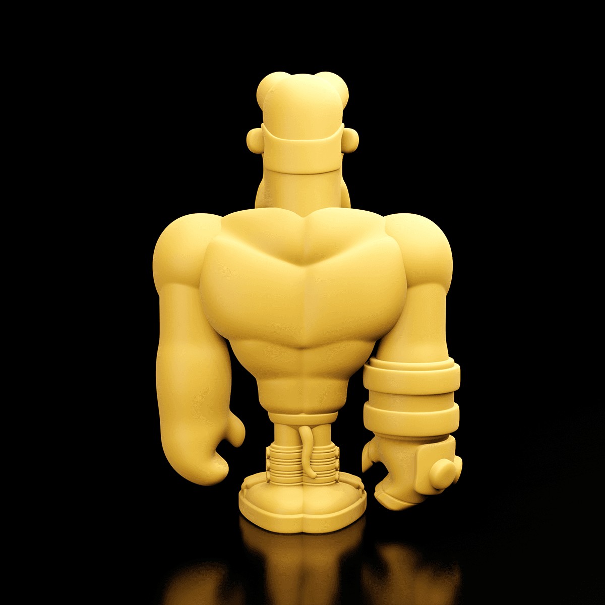 Stylized Hellboy 3d model