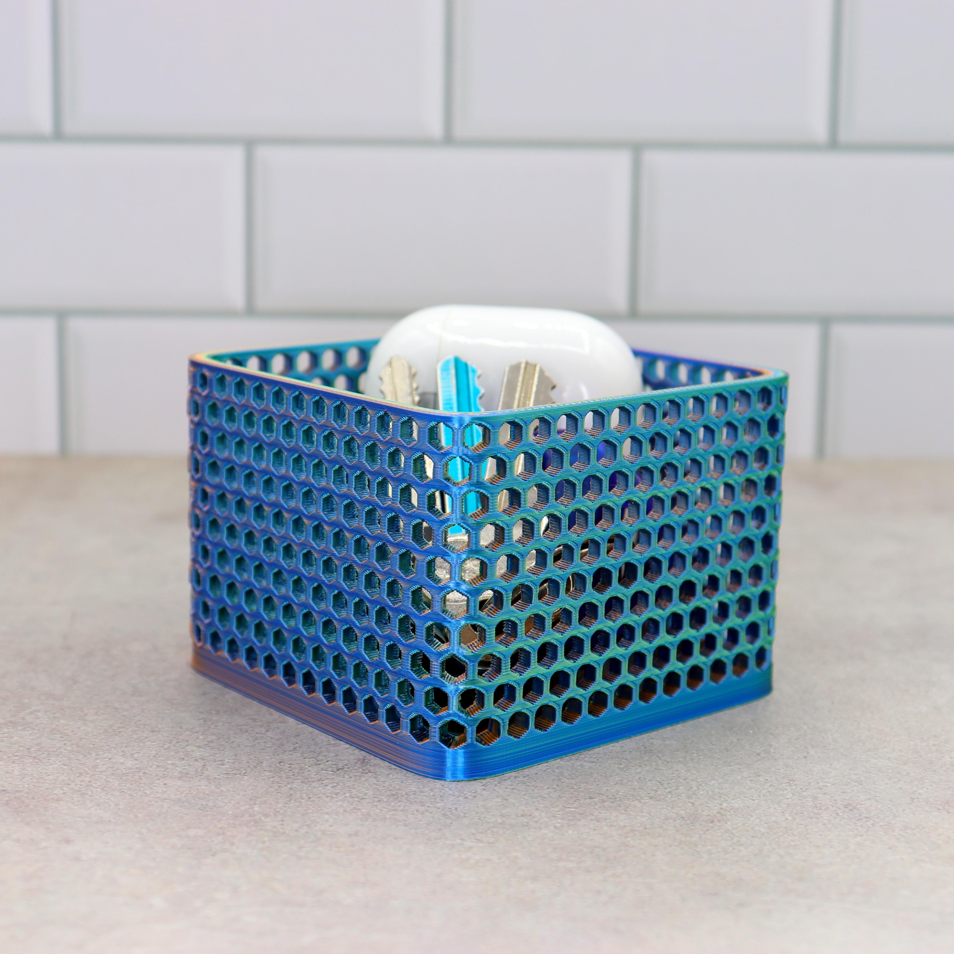 Honeycomb storage bin 3d model