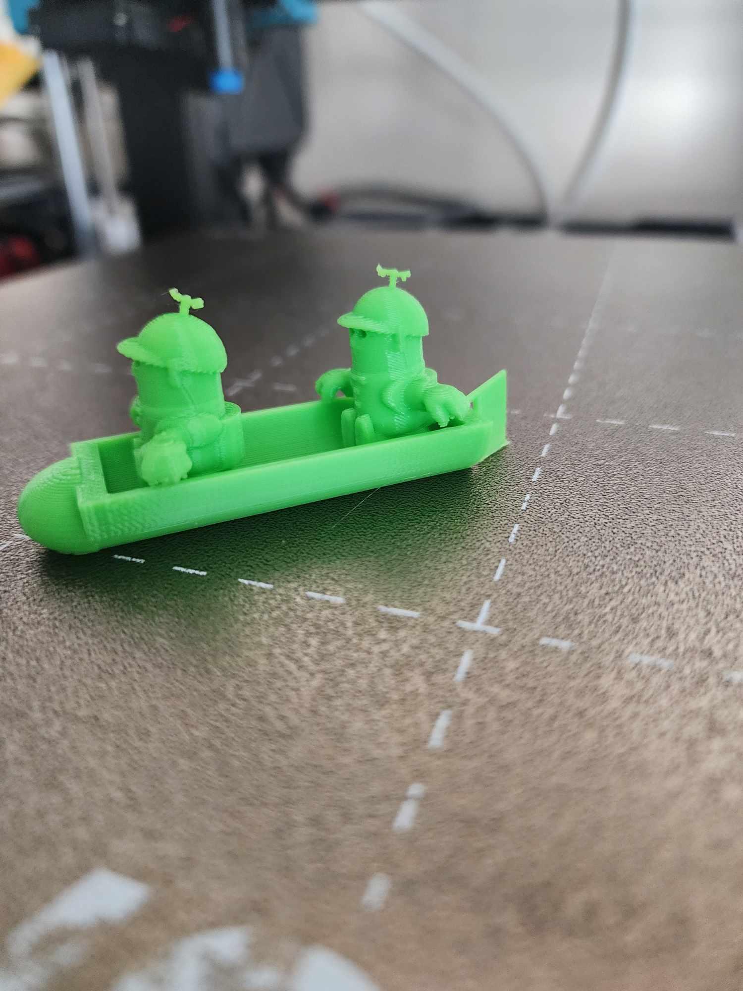 mini town bros in a boat v1.stl 3d model