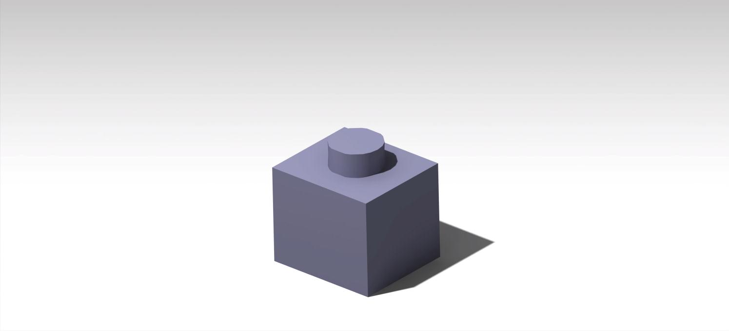 Lego brick 3d model