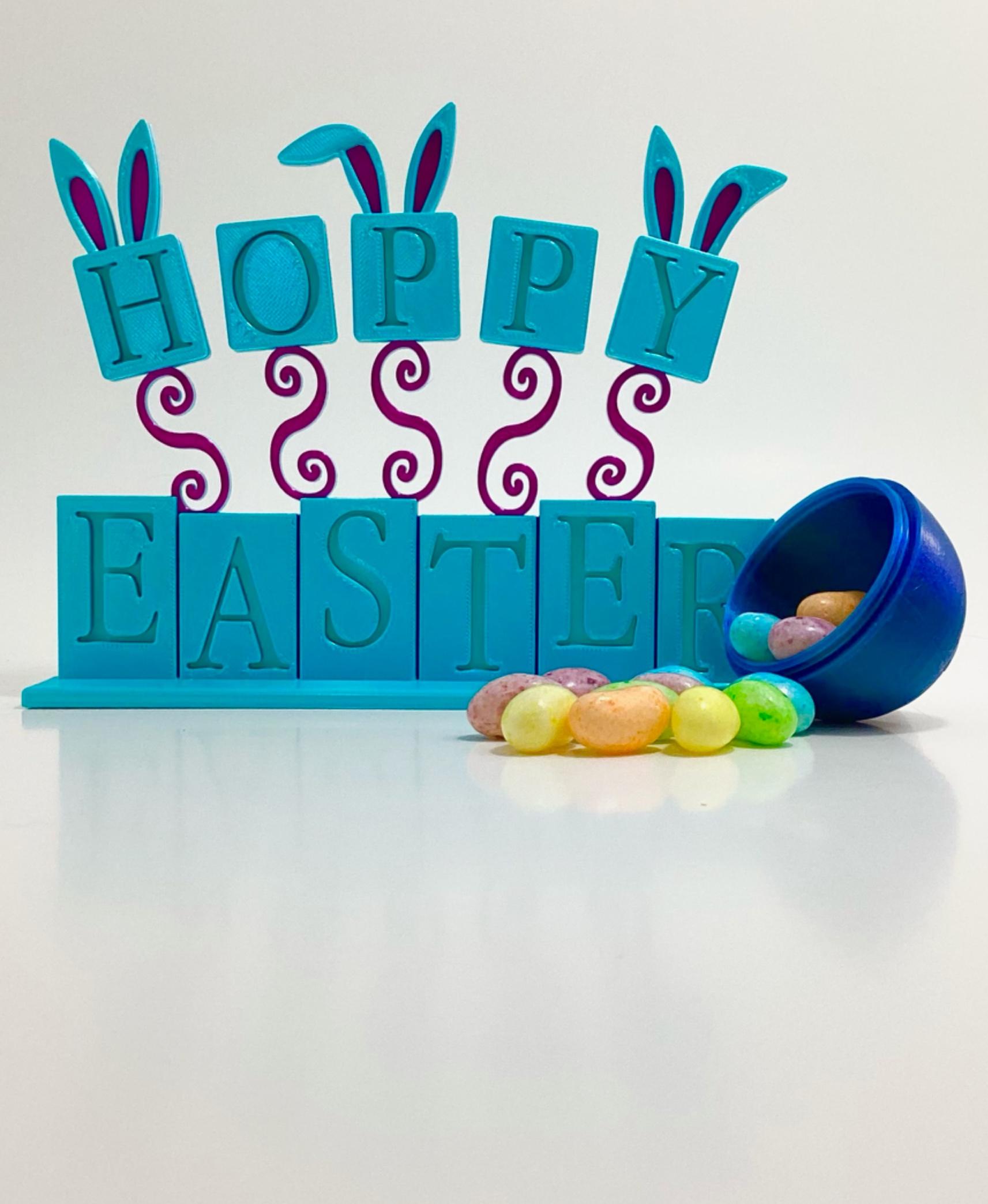 Hoppy Easter Tabletop Decoration 3d model