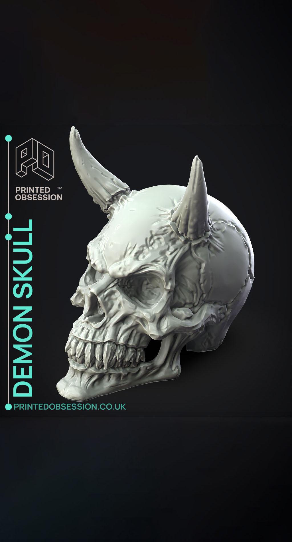 Demon Skull - Decoration 3d model