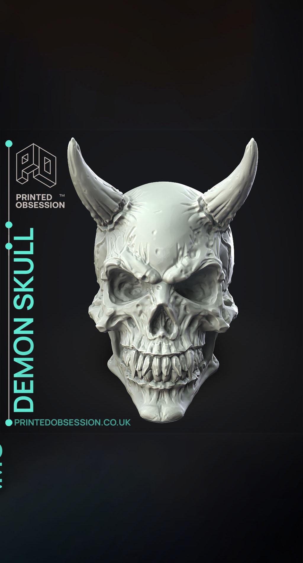 Demon Skull - Decoration 3d model