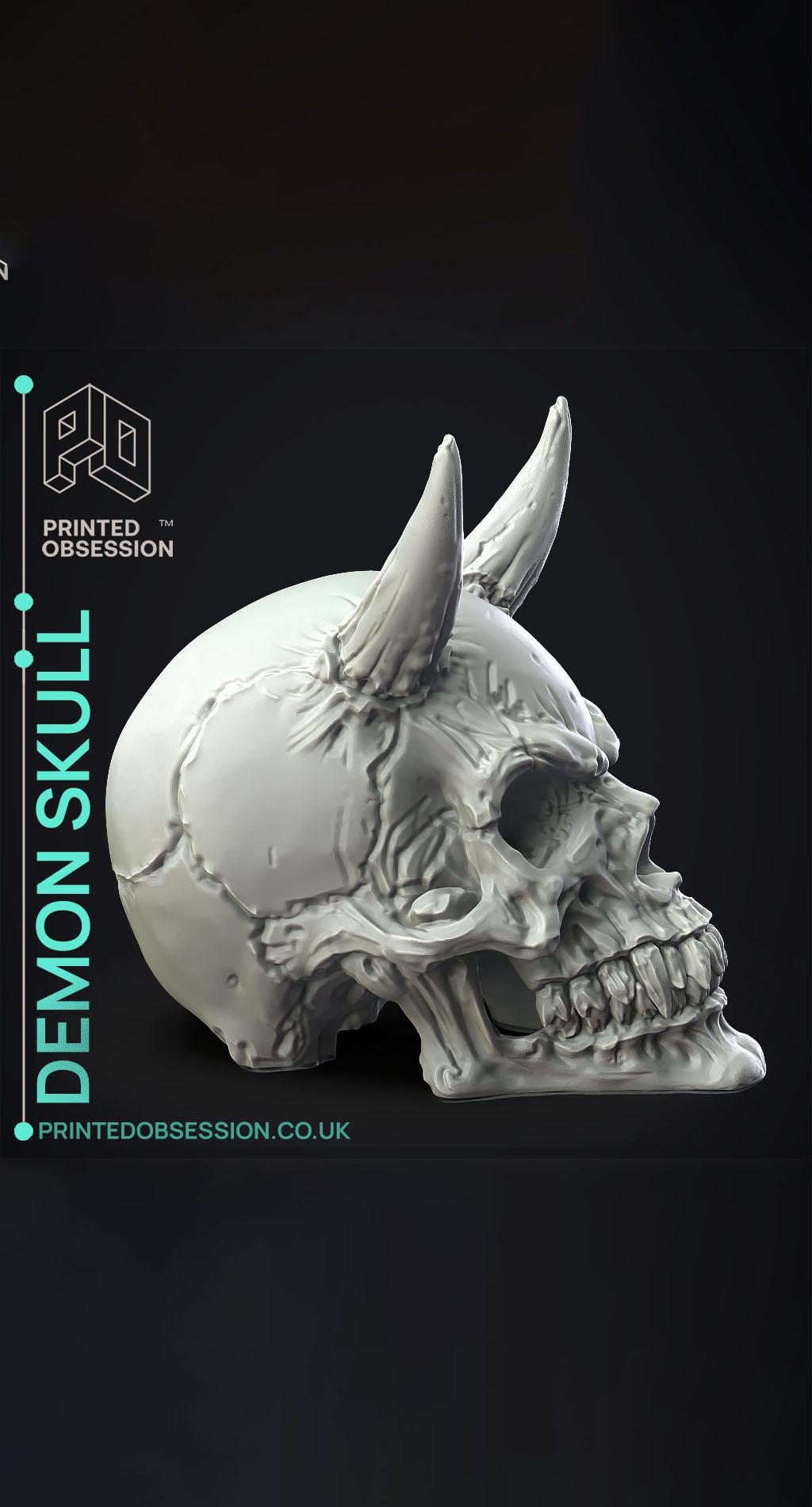 Demon Skull - Decoration 3d model