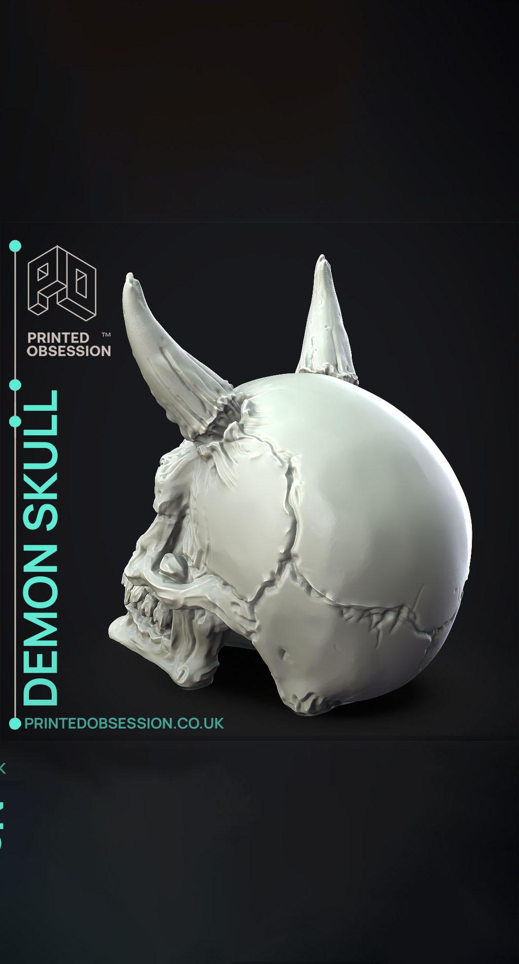 Demon Skull - Decoration 3d model