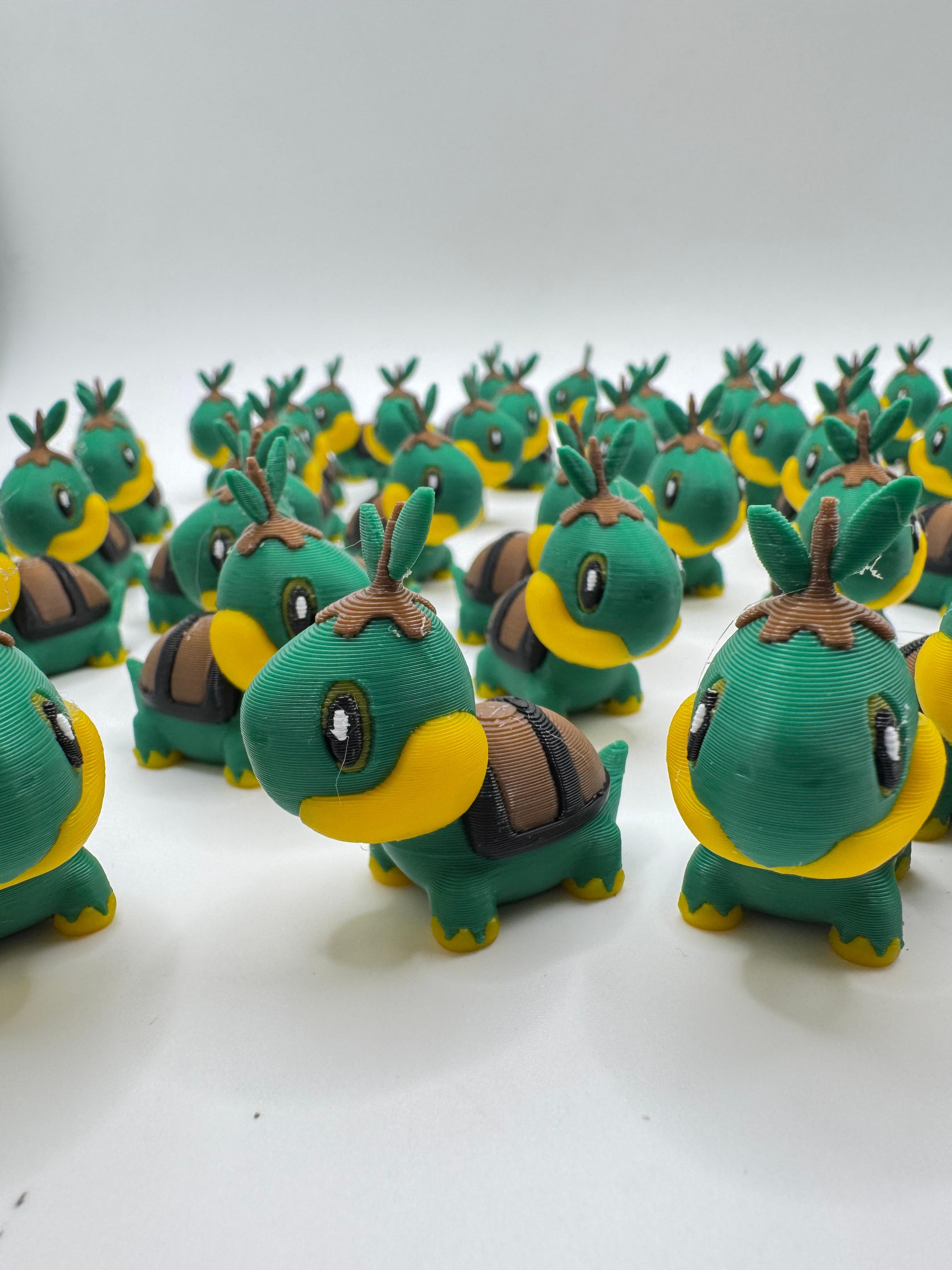 Turtwig Pokemon (Nosupport, 3mf included) 3d model