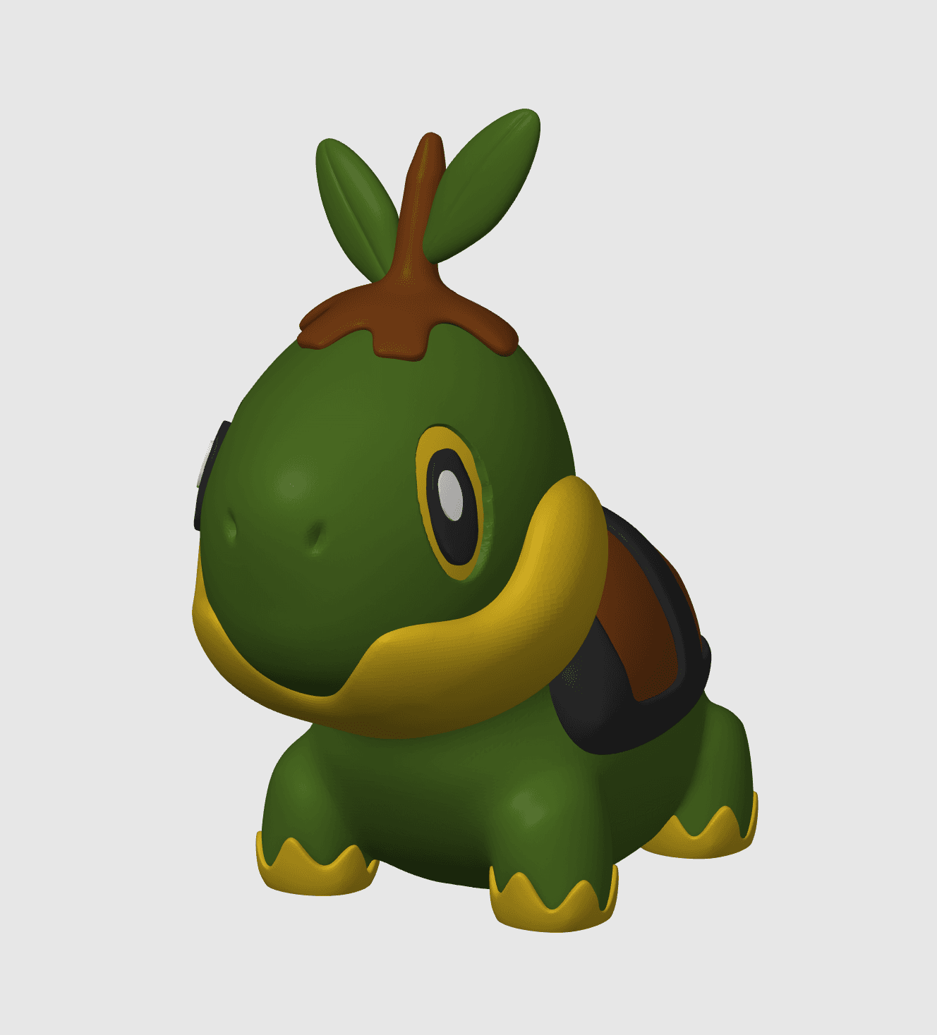 Turtwig Pokemon (Nosupport, 3mf included) 3d model