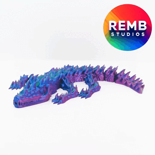 Articulated Dragon | Flexi Horn Dragon 3d model