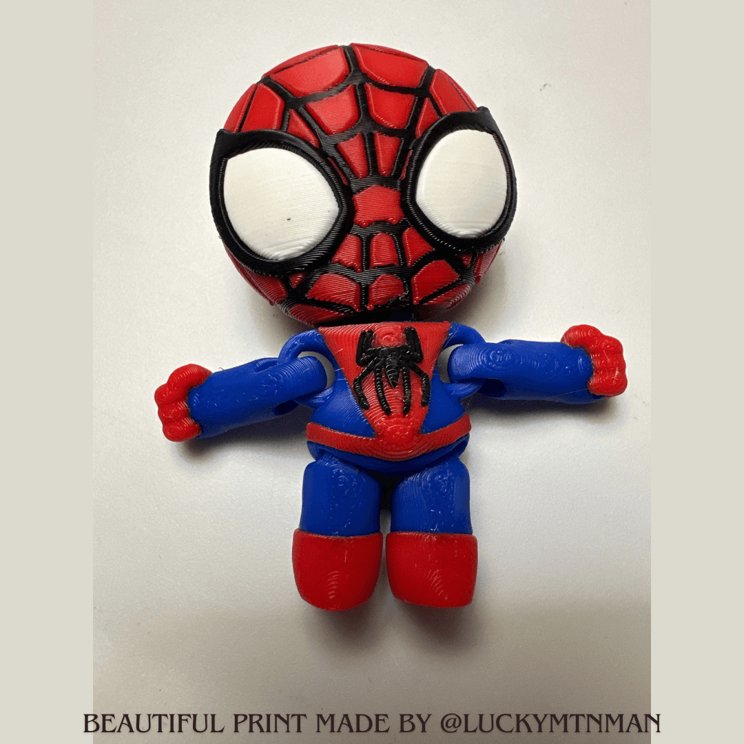 Articulated Cute Spider-Man 3d model