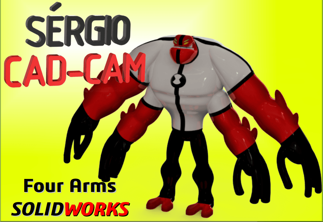 Four Arms Ben10 3d model