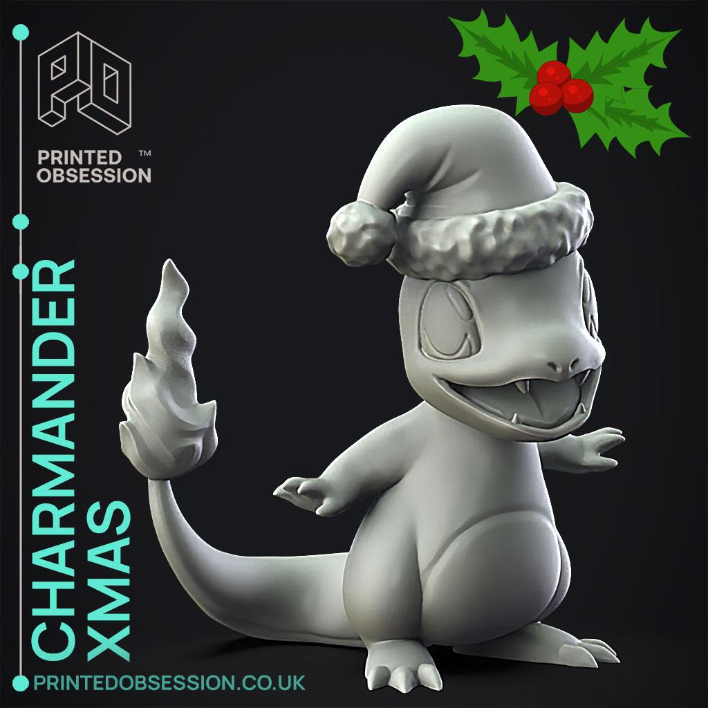 Charmander Xmas - Pokemon - Fan Art 3d model