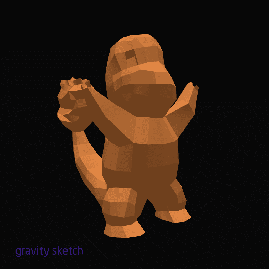 Low Poly Charmander 3d model