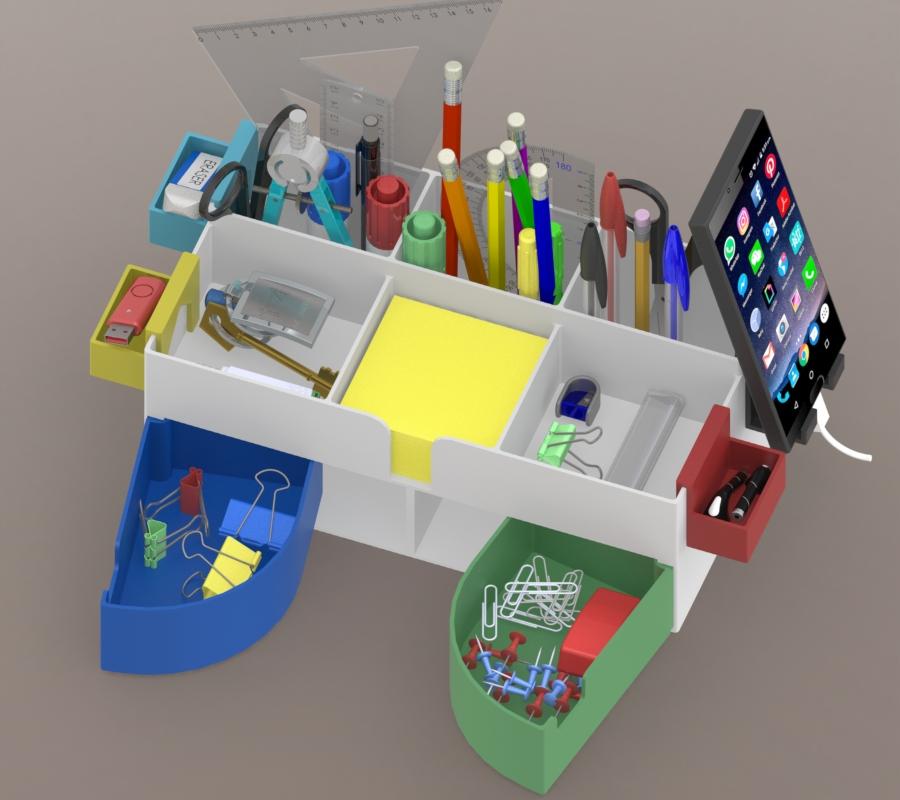 Desk Organizer IV 3d model