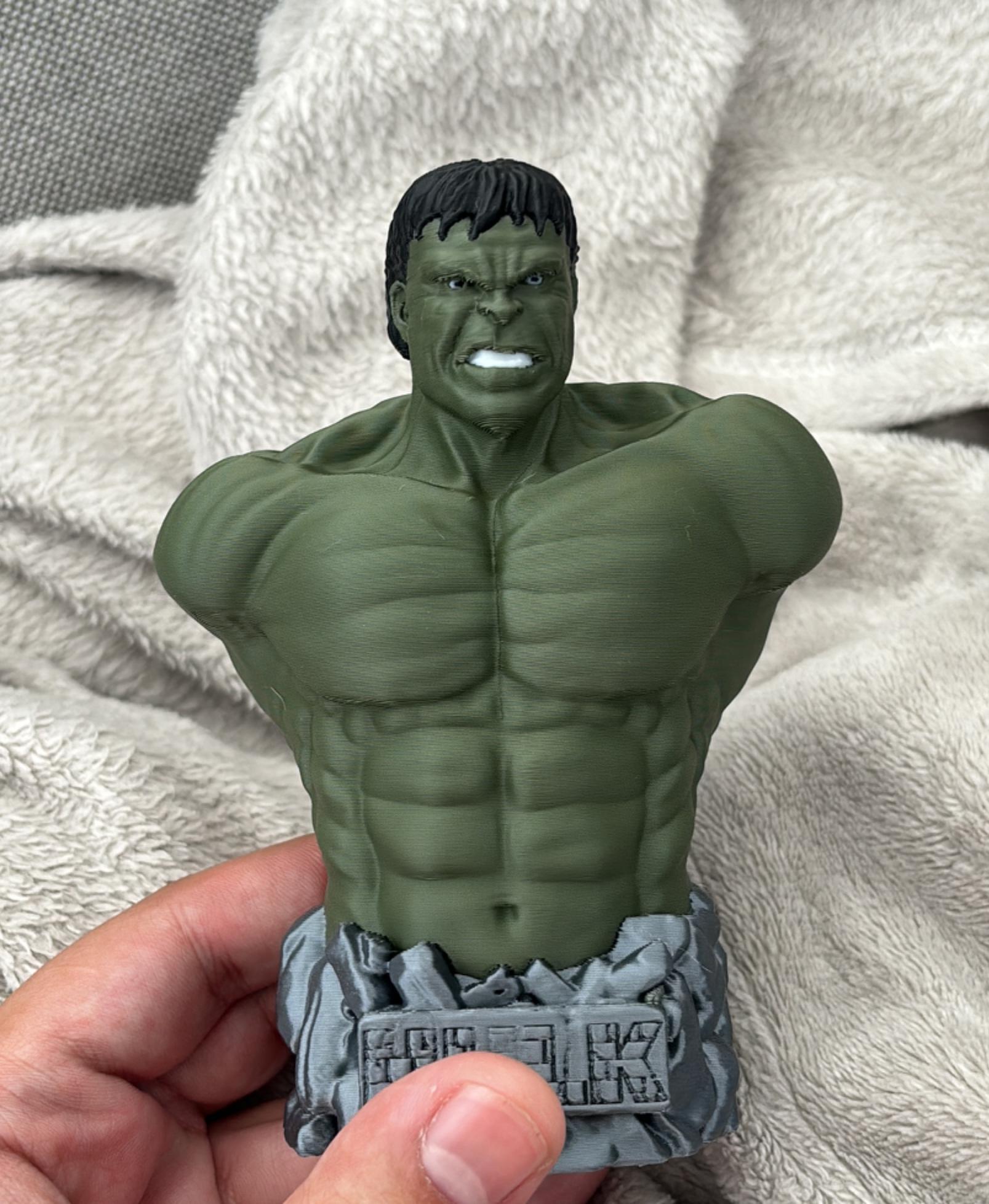Hulk Bust (Pre-Supported) - Really good :) - 3d model