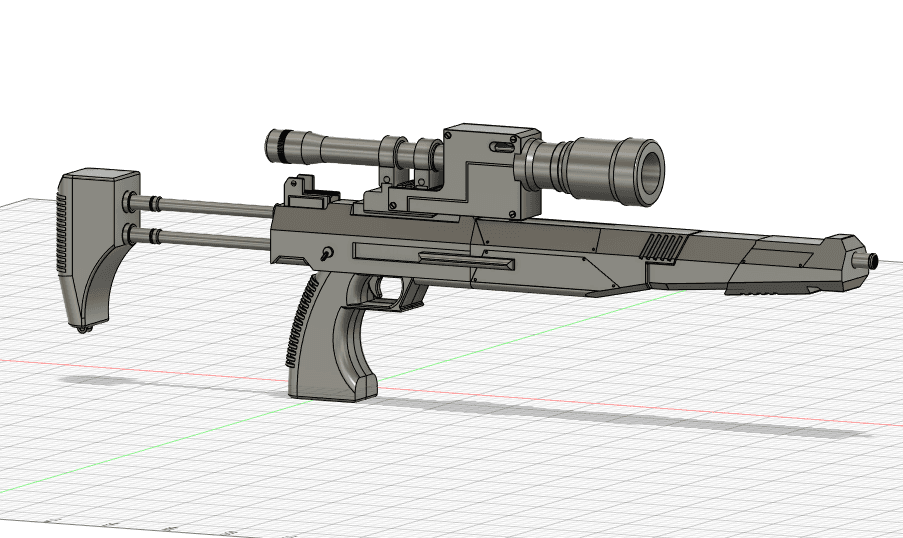 Westar 35 Carbine Blaster with Modular attachments - Star Wars 3d model