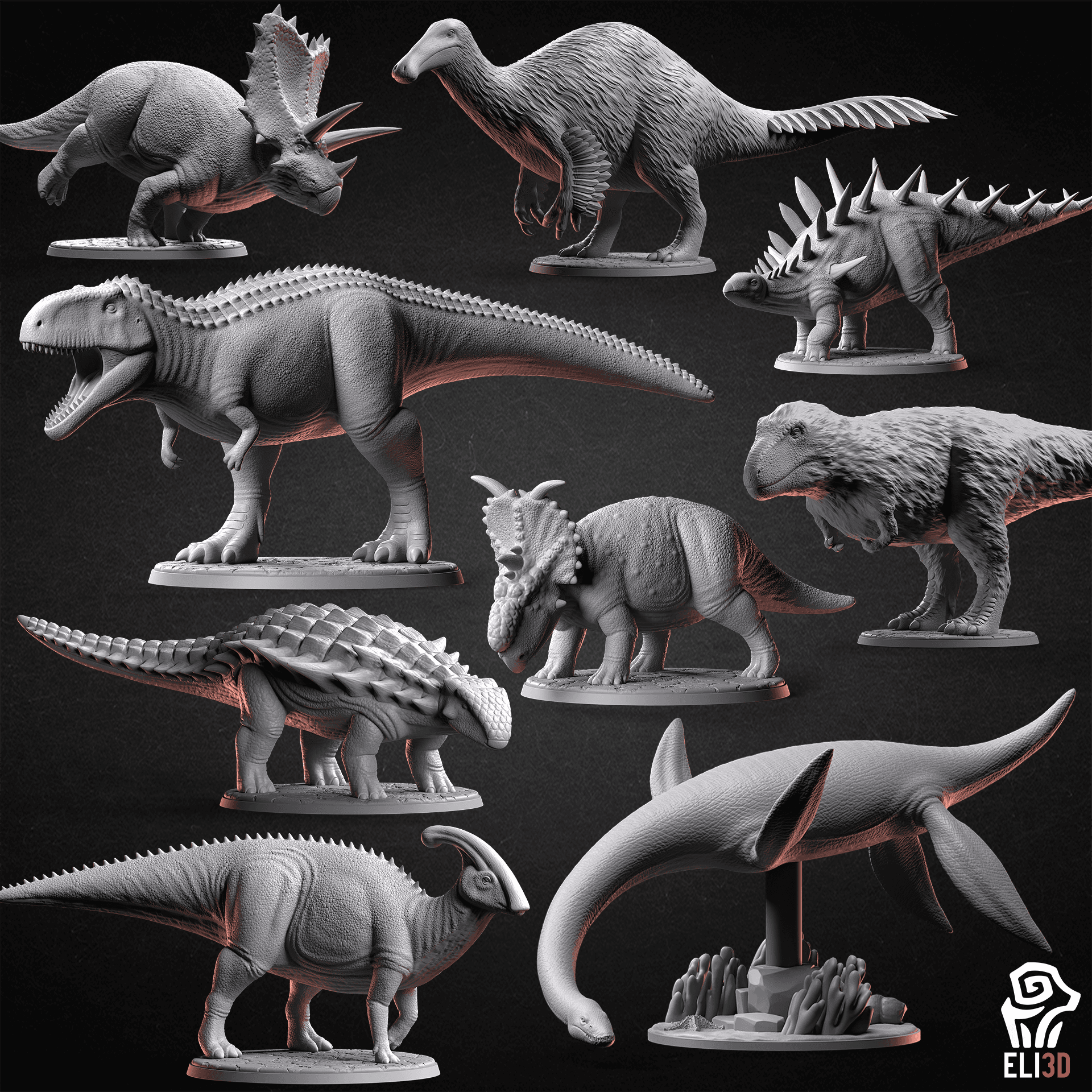 Dinosaurs - Dino Bundle 2 3d model