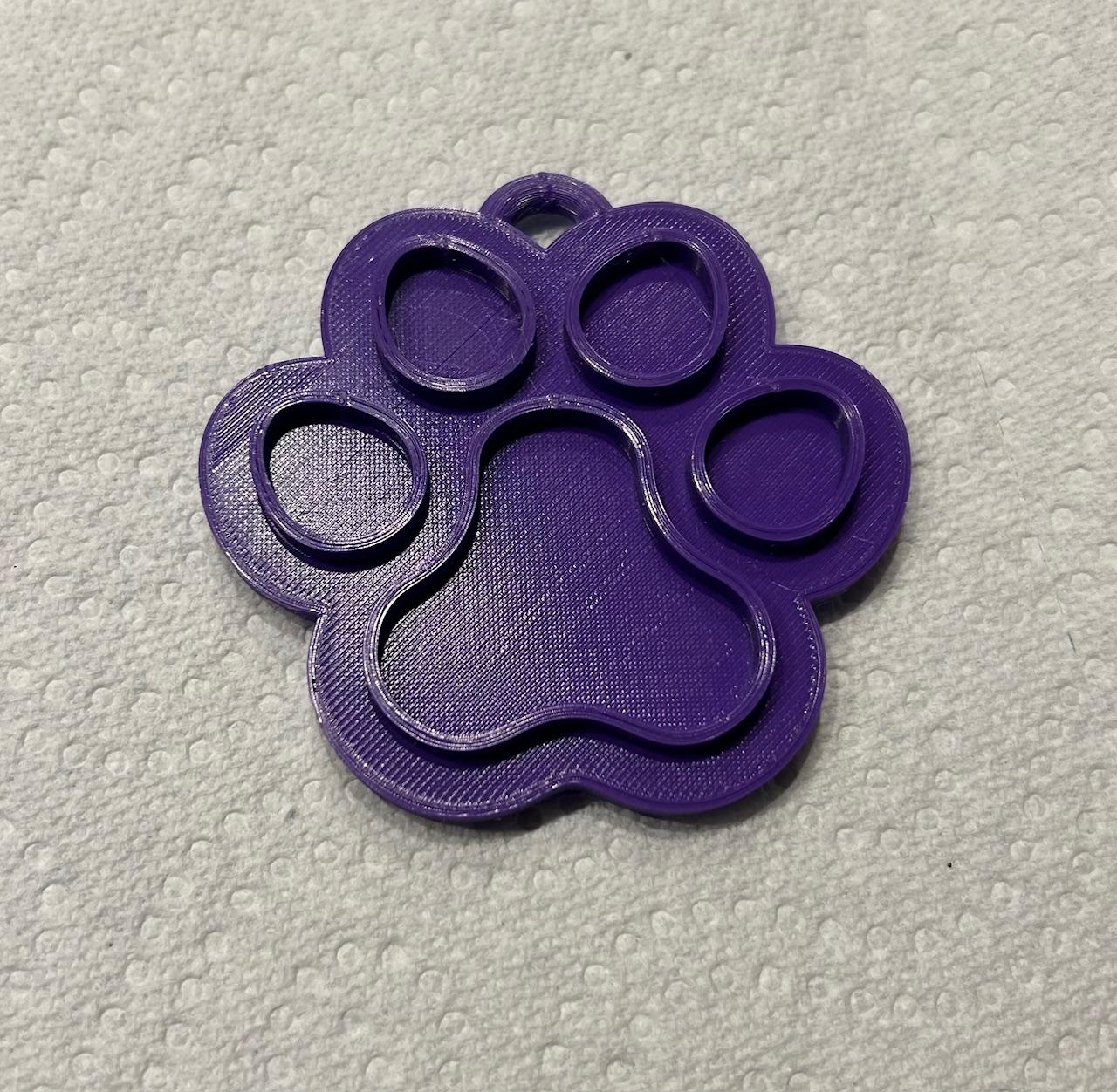 Dog Paw Ornament 3d model