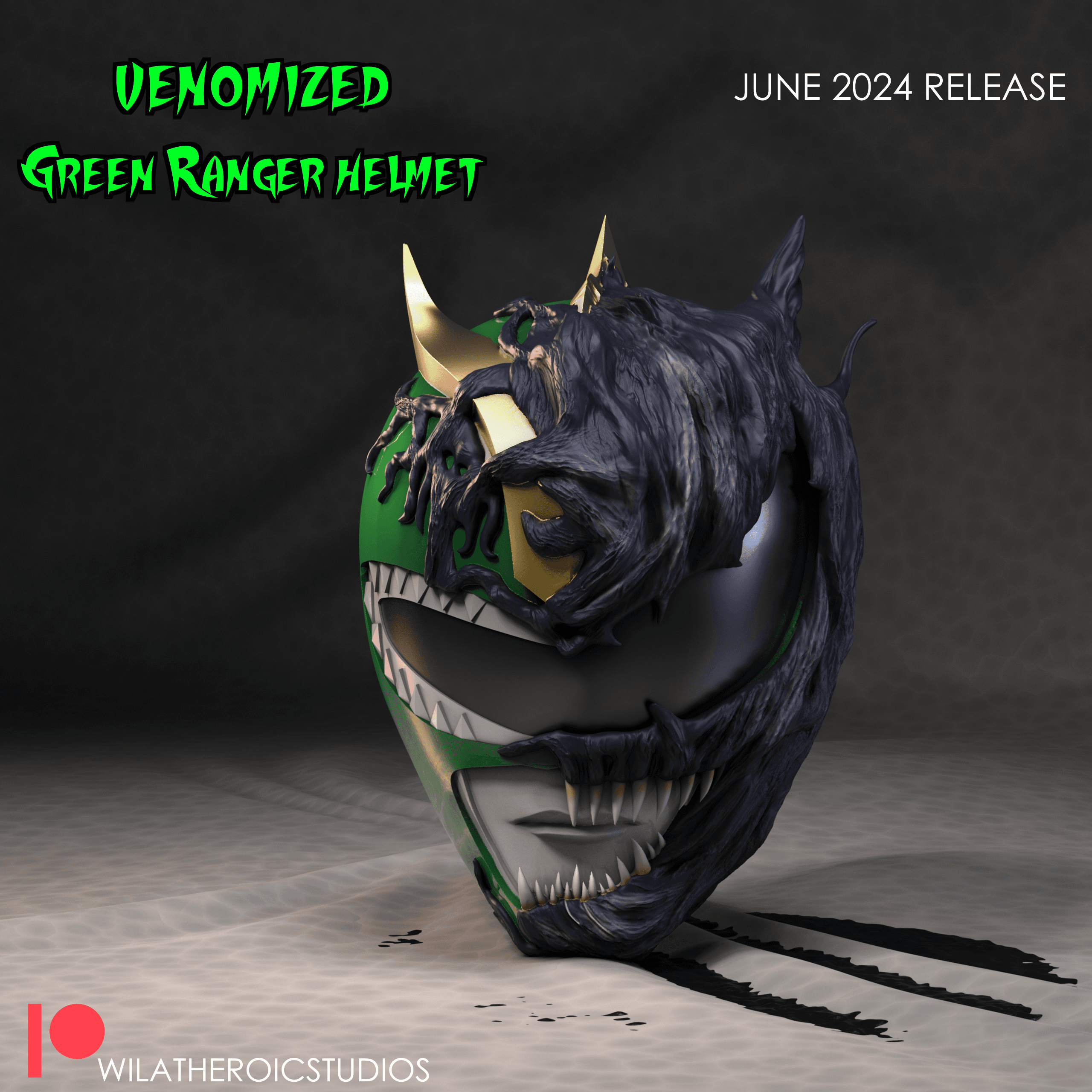 Venomized Green Ranger Helmet 3d model