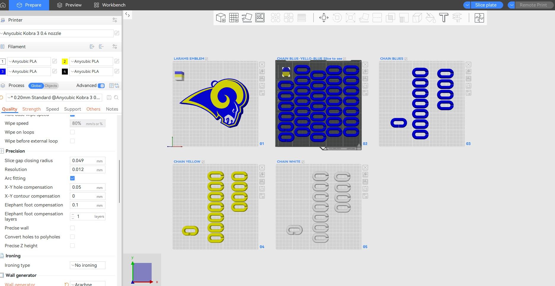 Los Angeles Rams Old Logo Big Emblem 3d model