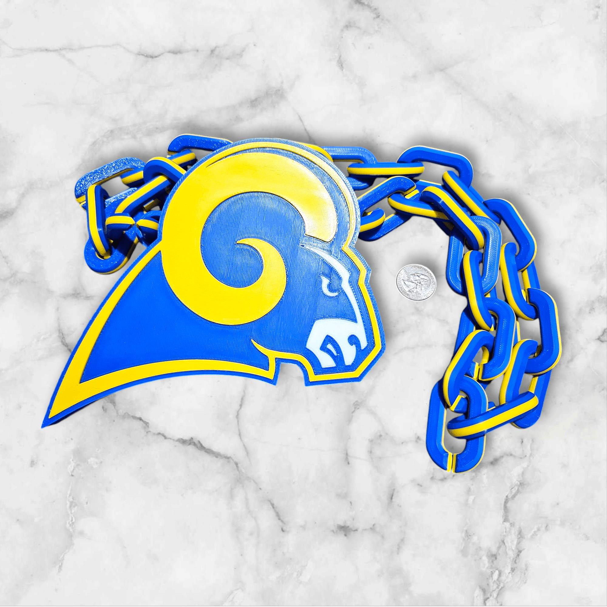 Los Angeles Rams Old Logo Big Emblem 3d model