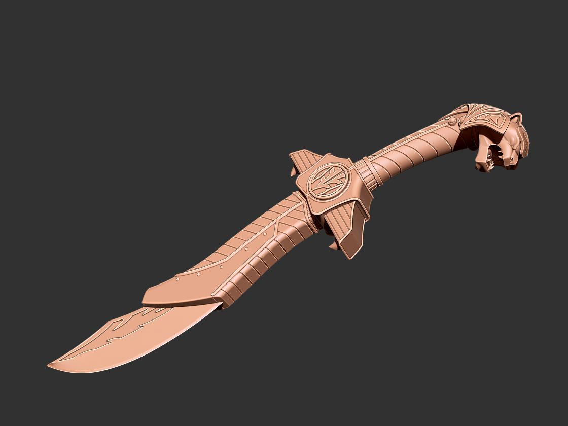 Power Rangers Saba Sword 3D print model 3d model