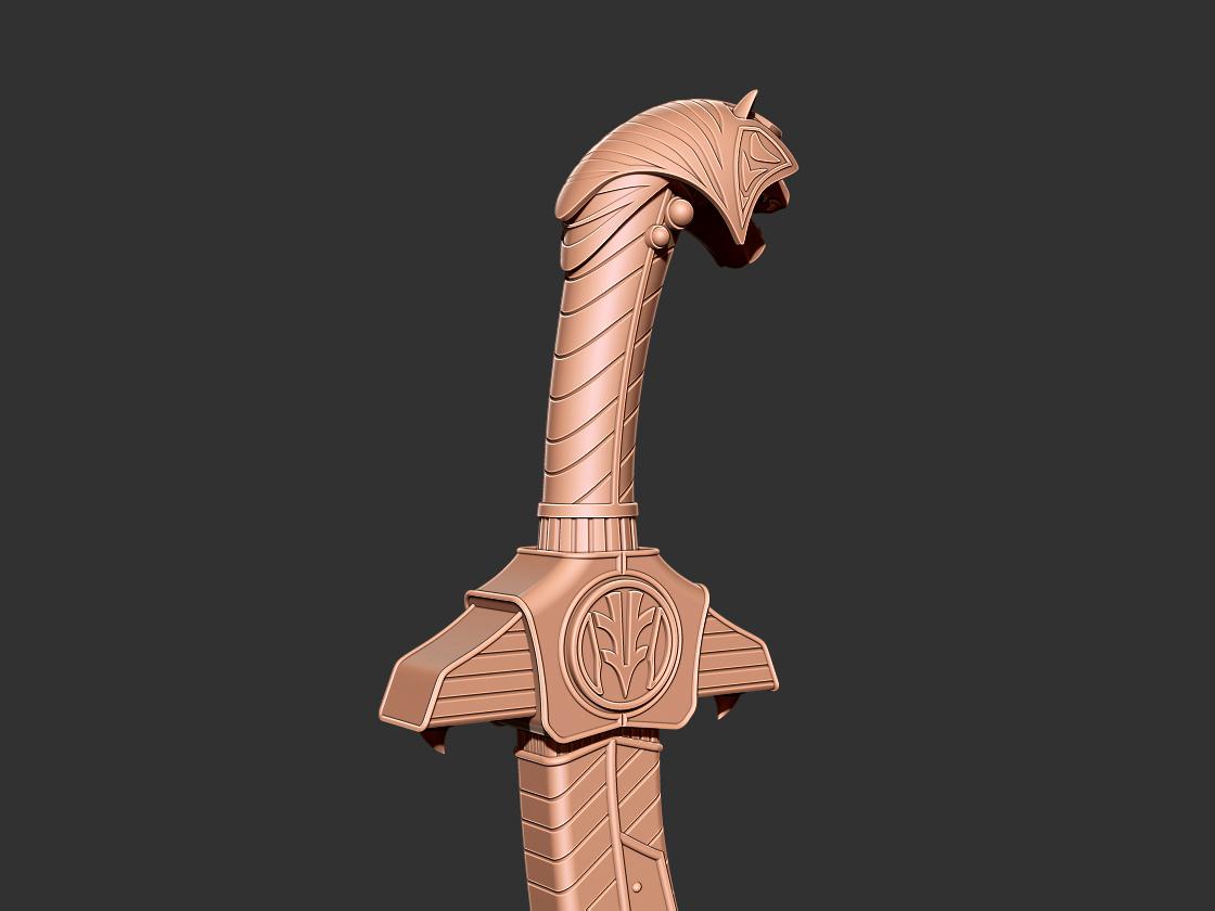 Power Rangers Saba Sword 3D print model 3d model