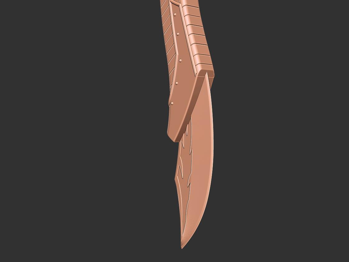 Power Rangers Saba Sword 3D print model 3d model