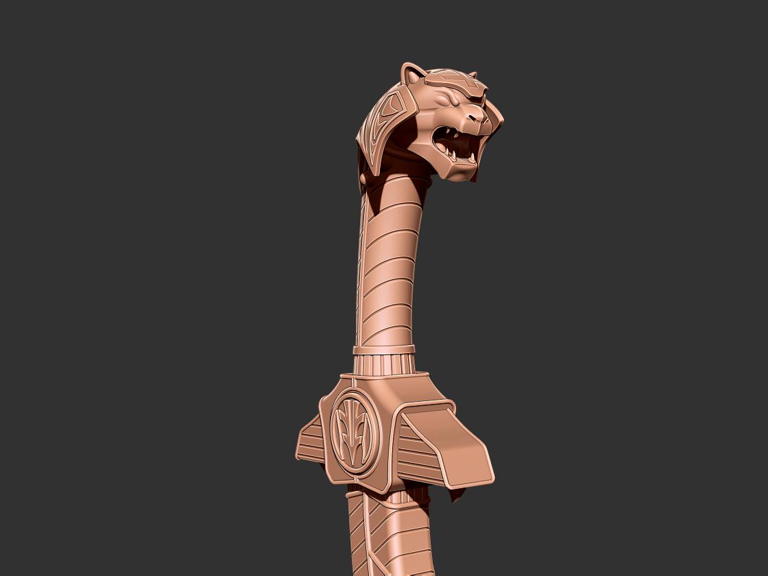 Power Rangers Saba Sword 3D print model 3d model