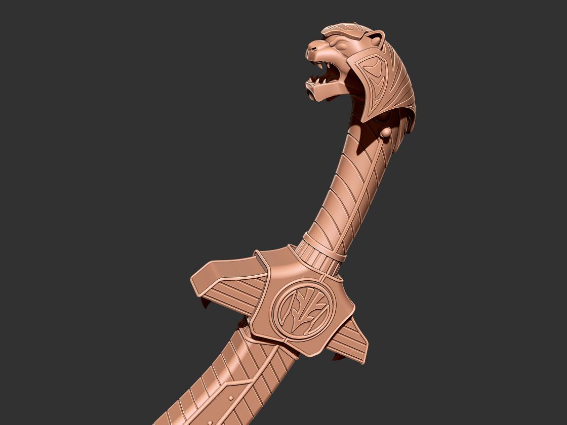 Power Rangers Saba Sword 3D print model 3d model