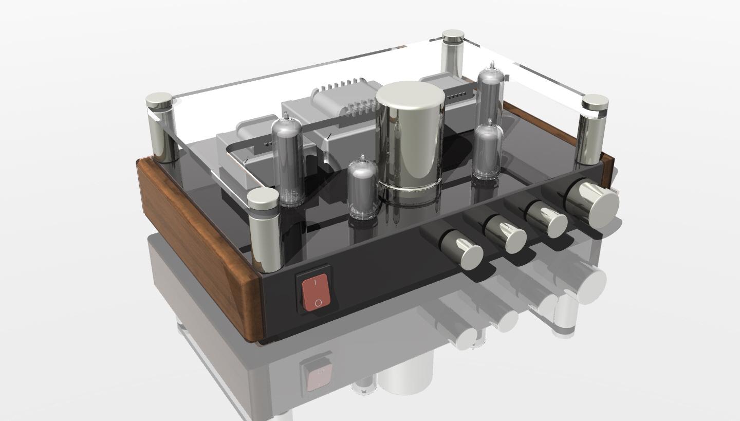 Vintage Tube Amp.stl 3d model