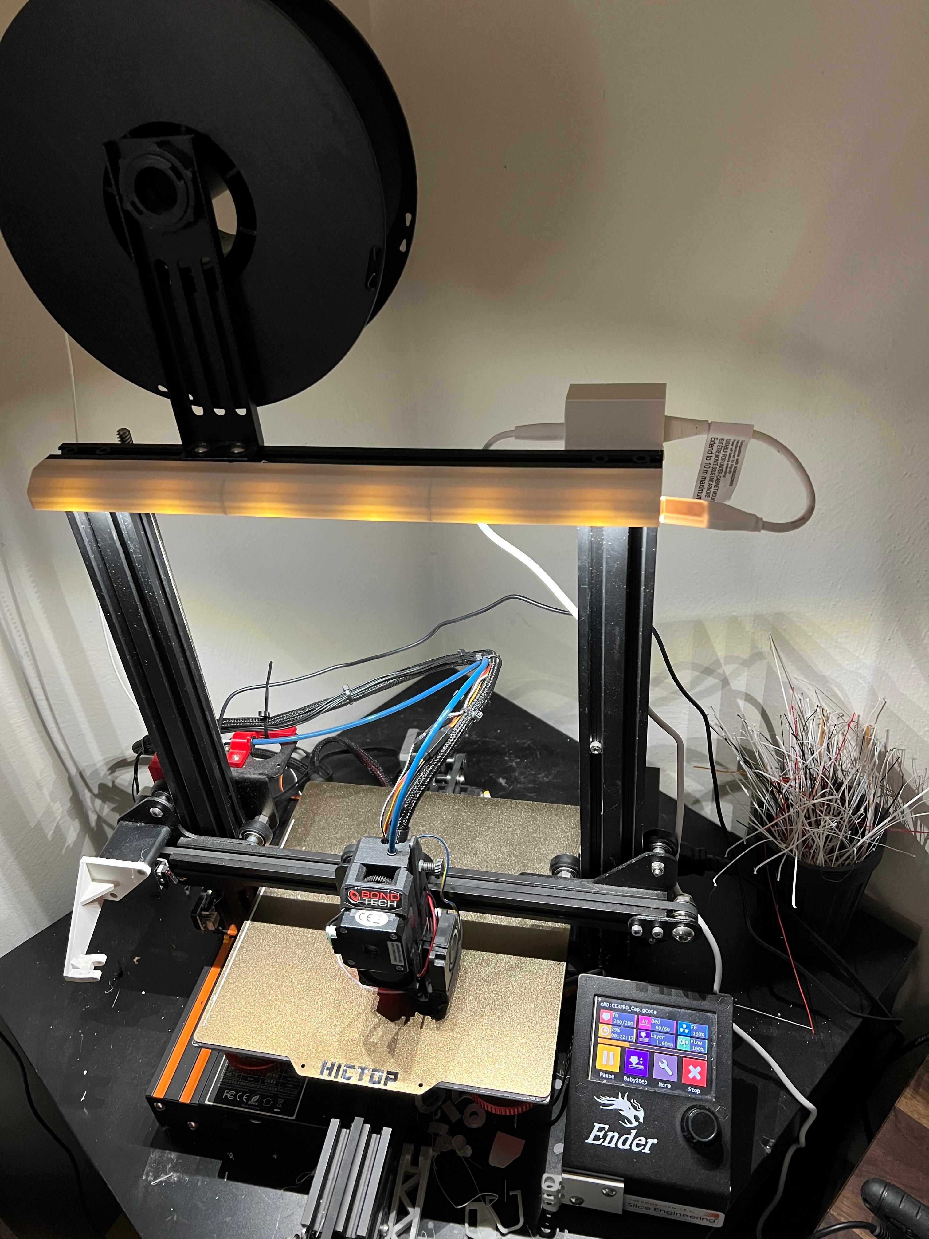 Ender 3 Pro Phillips Hue LED Lightstrip Plus Lightbar 3d model