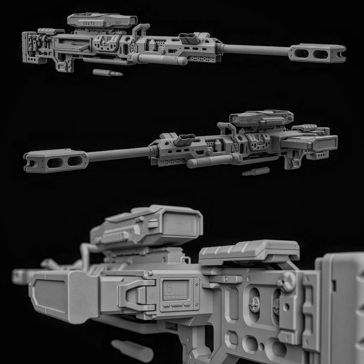 TITANFALL 2 Kraber Sniper Rifle 3d model