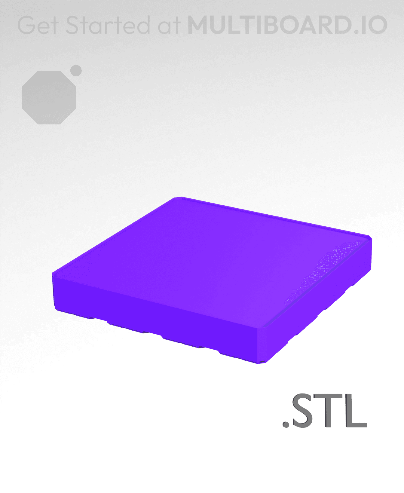 4x4x0·75 - Multibin Insert - STL Remixing File 3d model