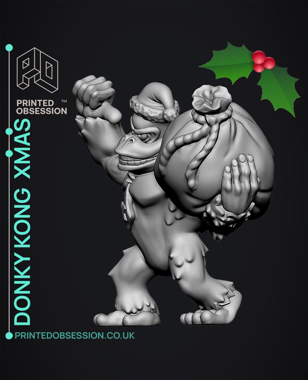 Donky Kong Xmas - DK - Fan Art 3d model