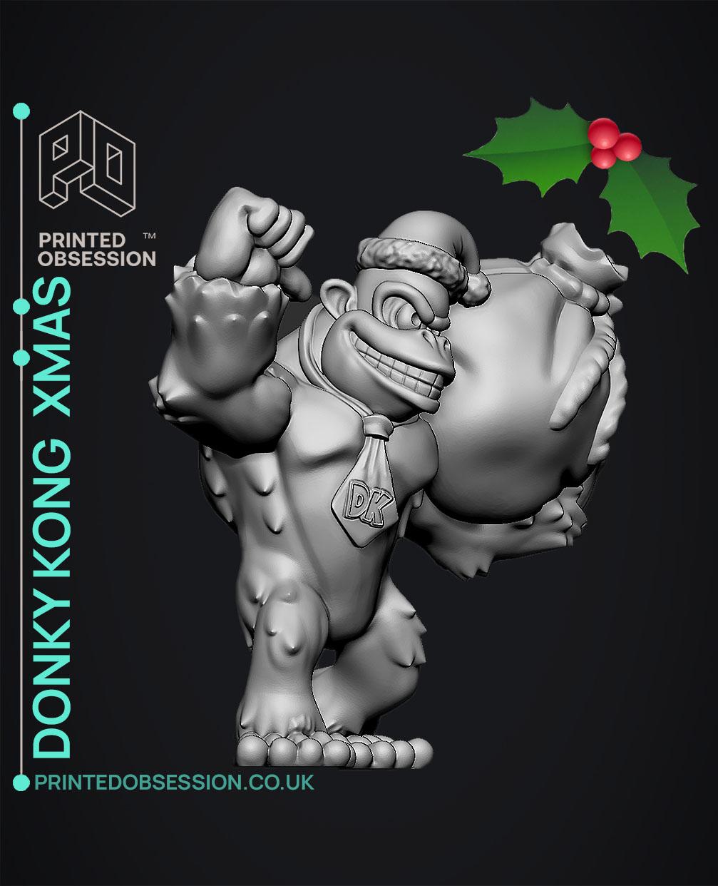 Donky Kong Xmas - DK - Fan Art 3d model