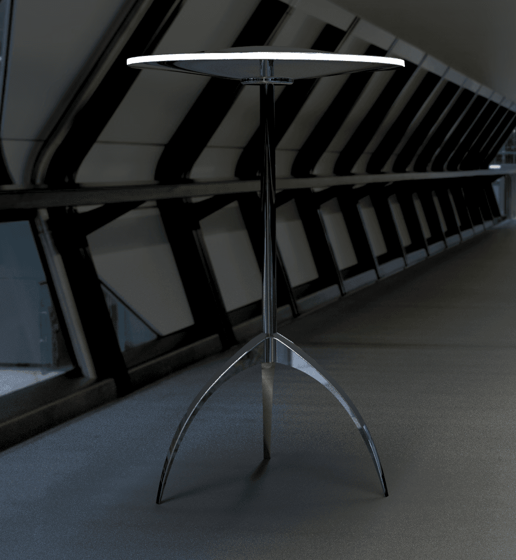 Tripod lamp 3d model