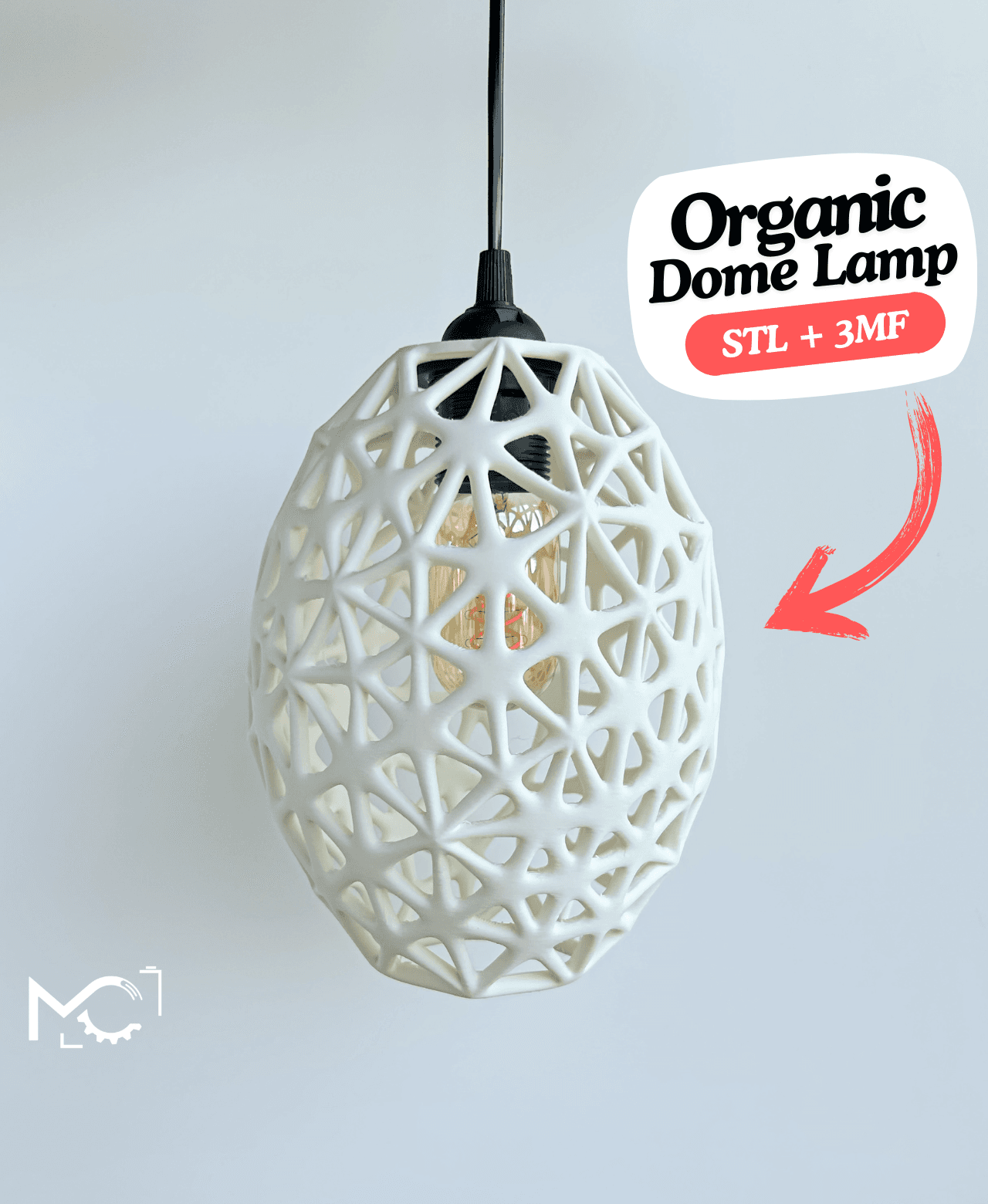 OrganicDomeLamp 3d model