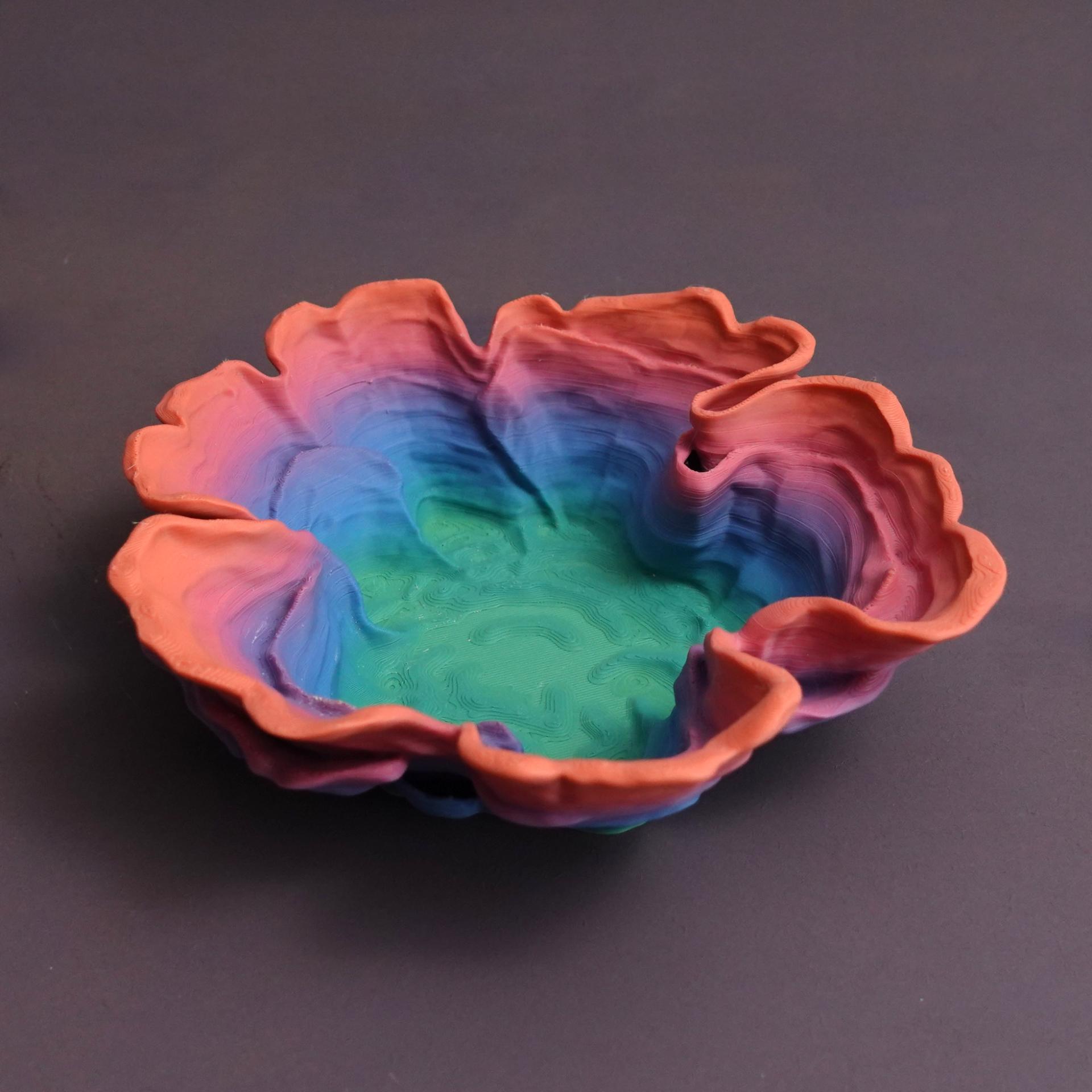 Mushroom bowl “Stereum Hirsutum” 3d model