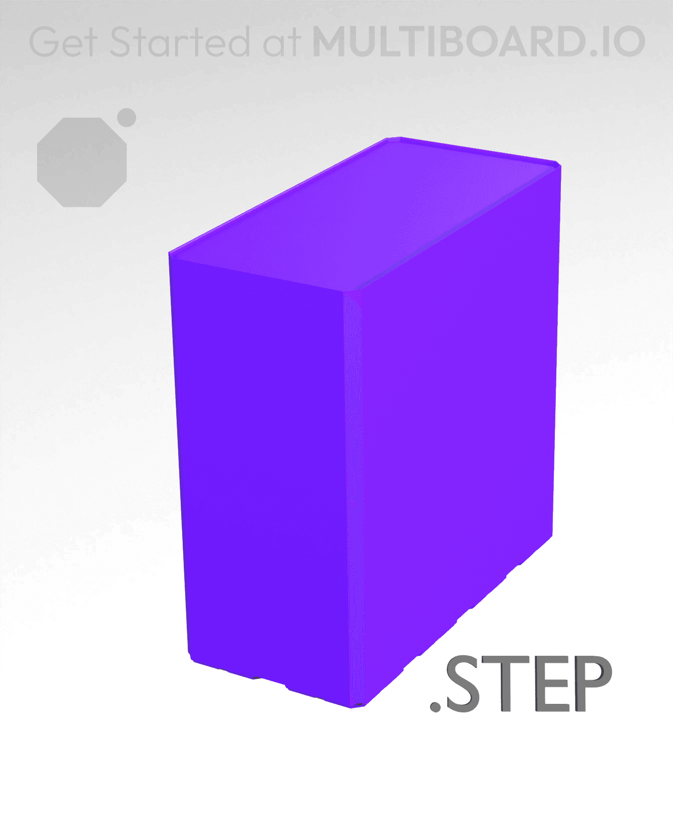 2x4x4 - Multibin Insert - STEP Remixing File 3d model