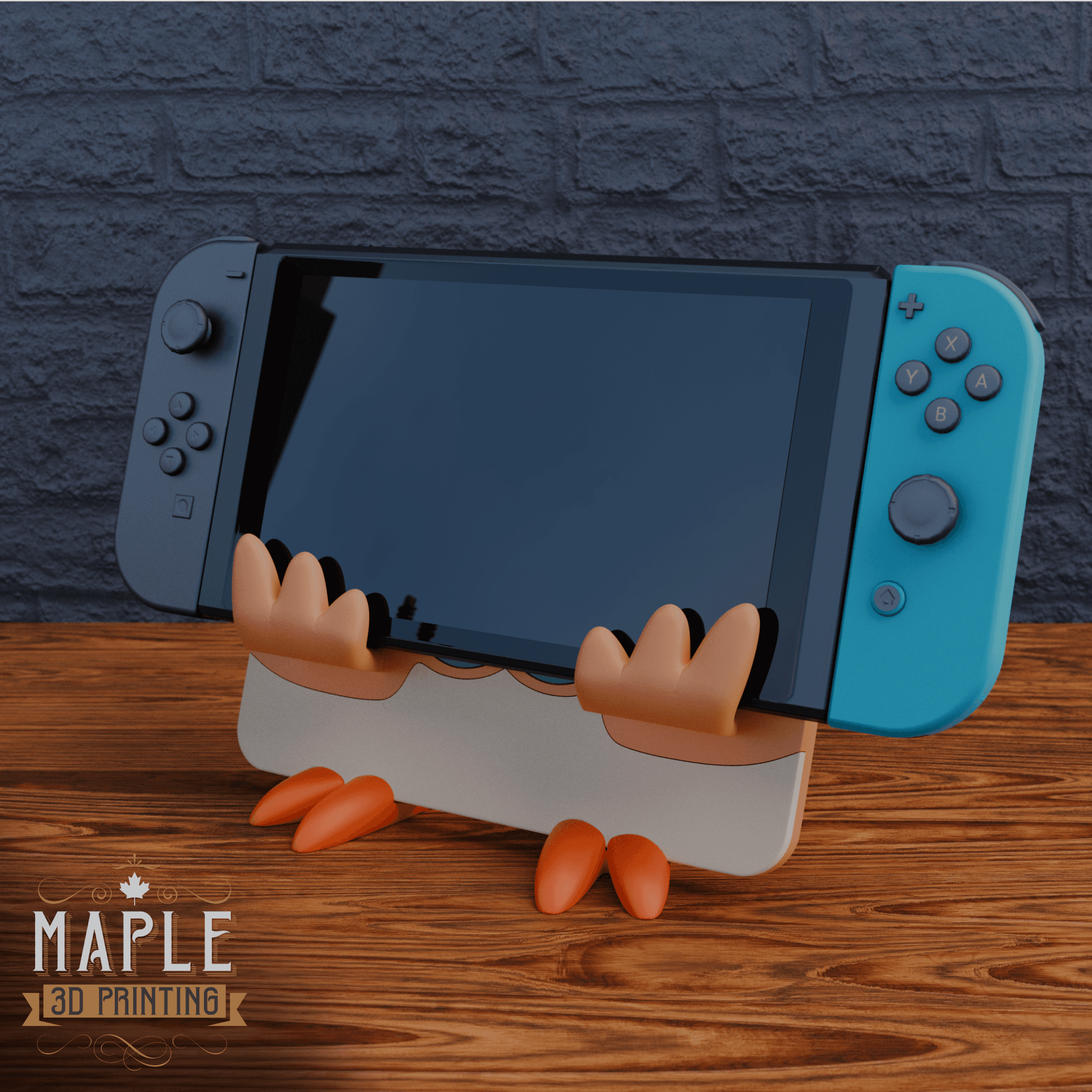 Rowlet Phone/Switch Holder - Pokemon 3d model