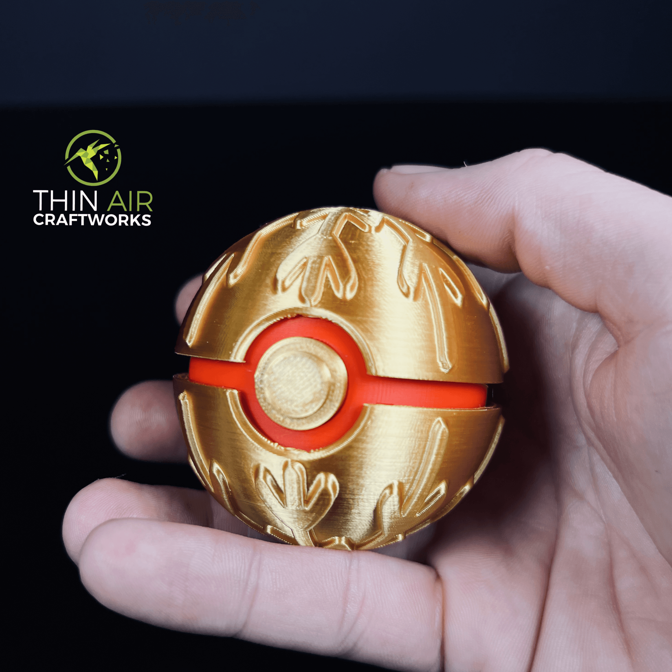 Holiday Ball (Holiday-Themed Cosplay Pokeball & Ornament) 3d model