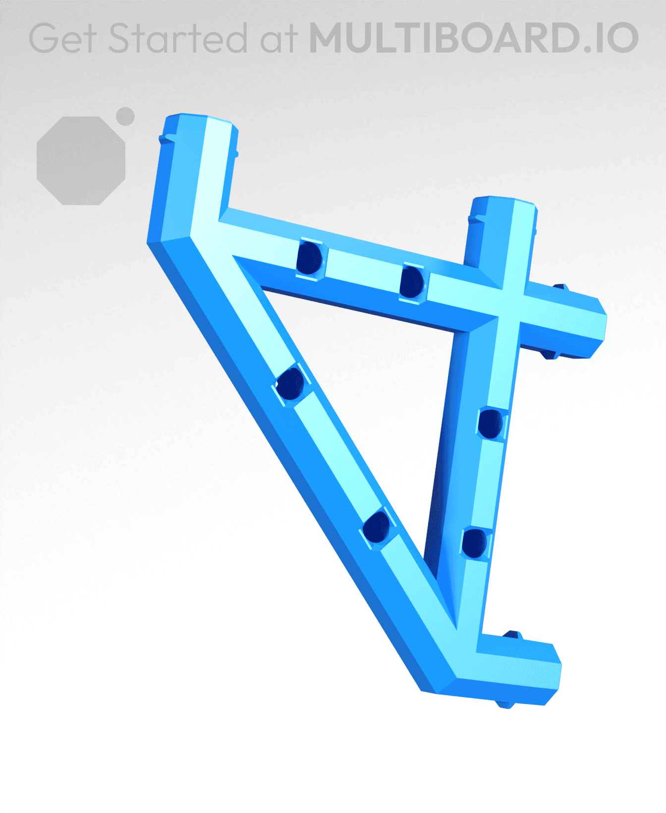 4x4 Push-Fit Bracket 3d model