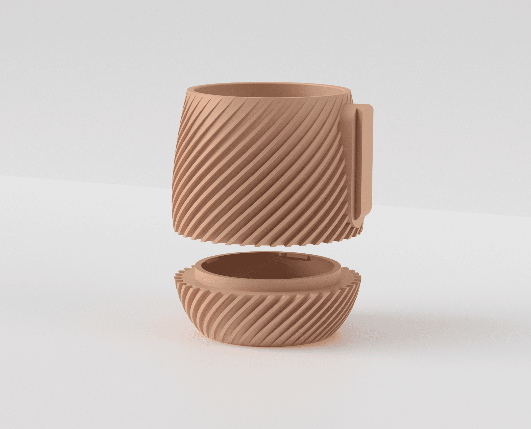 Spiral Planter 3d model