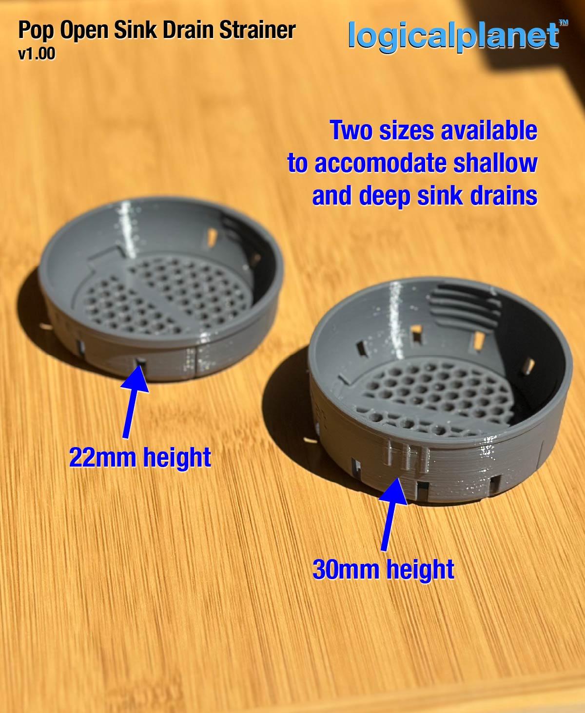 Pop Open Sink Drain Strainer 3d model