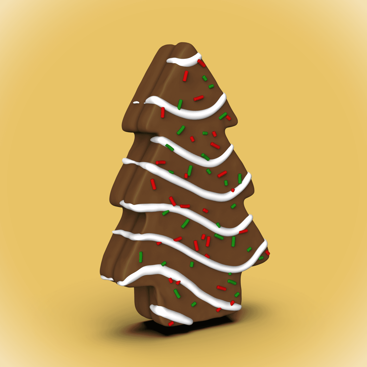 Little Debbie Chocolate Tree Keychain/Decor (+MMU) 3d model