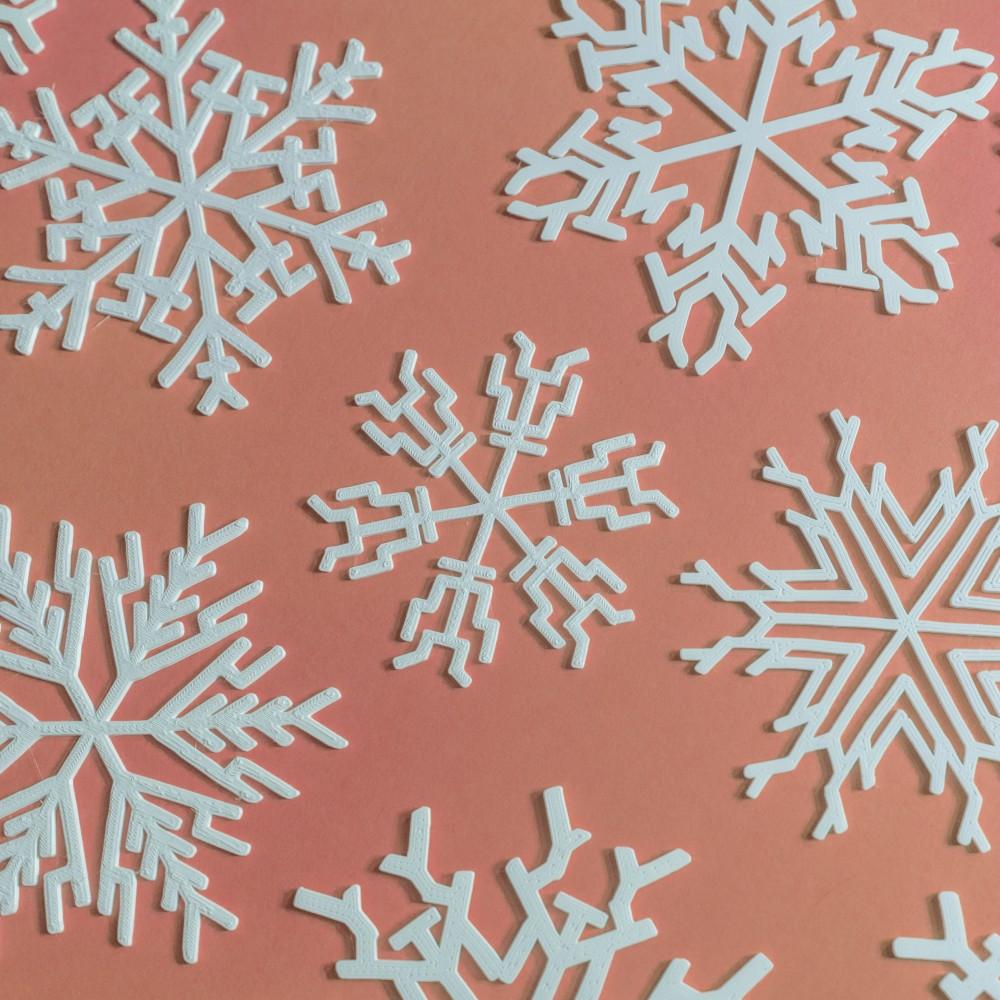 35 Snowflakes 3d model