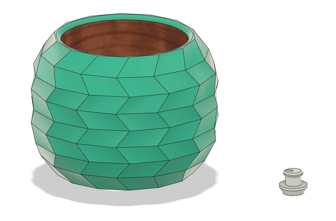 Low Poly Zig Zag Planter 3d model